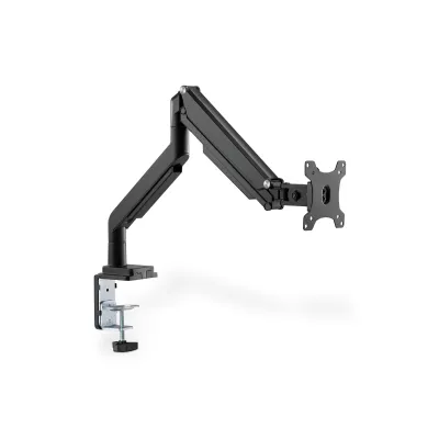 DIGITUS Single Monitorhalter DA-90394 | Monitor Tischhalterung Gasdruckfeder | 15-32 Zoll | VESA 75/100 | schwarz