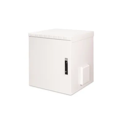 DIGITUS 19" Outdoor Wandgehäuse DN-19 12U-6/6-I-OD | IP55 | 12HE | 713x600x600 mm | Stahl | Grau RAL 7035