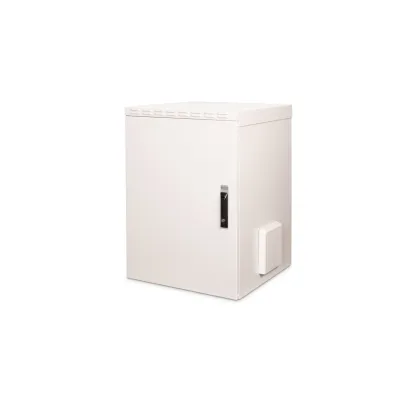 DIGITUS Wandgehäuse DN-19 16U-6/6-I-OD | 16HE Outdoor Netzwerkschrank IP55 | 891x600x600mm | Stahl RAL7035 grau