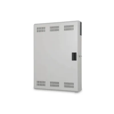 DIGITUS Wandgehäuse Slim DN-19 WM-3H3V-SL | 19 Zoll Rack 3HE | 900x600x200 mm | Stahl | IP20 | Grau RAL 7035