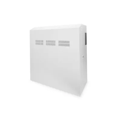 DIGITUS Wandgehäuse Slim DN-19 WM-V6U-SL | 19 Zoll Netzwerkschrank | 6HE | 800x640x309 mm | Stahl | RAL 7035 Grau