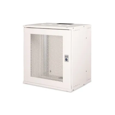 DIGITUS Netzwerk-Wandschrank SOHO PRO DN-49210 | 19 Zoll 12HE | 595x540x400 mm | Stahl | abschließbar | grau RAL 7035