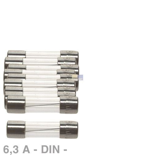 Bild: DIN-Sicherung 6,3A träge 5x20mm Feinsicherung 10Stk DL10000702 Saeco Philips