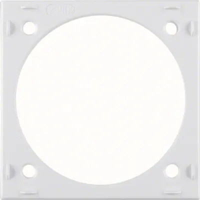 Berker Aufbau-Distanzring Integro 918252512 | Flow/Pure | Aufputz-Rahmen | 59,5x59,5x10 mm | IP20 | polarweiß glänzend