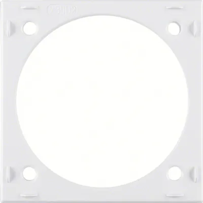 Berker Aufbau-Distanzring Integro 918252512 | Flow/Pure | Aufputz-Rahmen | 59,5x59,5x10 mm | IP20 | polarweiß glänzend