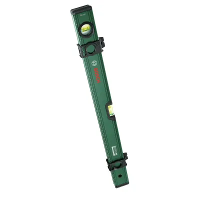 Bosch Wasserwaage 1600A02Z9Z | 60 cm Aluminium | 2 Libellen | Markierschieber | V-Nut | hohe Präzision