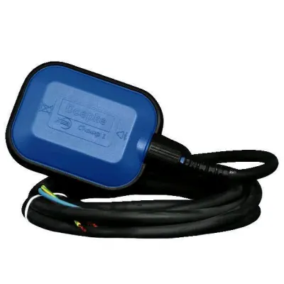 DOEPKE Schwimmerschalter Champ 1 GS-L 10m | Füllstandsschalter 230V 10A IP68 | Gummikabel Kunststoff