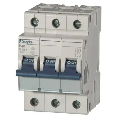 Doepke Leitungsschutzschalter DLS 6H B13-3 09914112 | 3-polig | B-Charakteristik | 13A | 400V | 6kA | 3TE | IP20