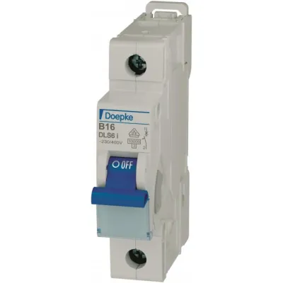 DOEPKE Leitungsschutzschalter DLS 6I B2-1 | 09916013 | B-Charakteristik | 2A | 1-polig | 230V | 10kA | 1 TE