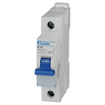 Doepke Leitungsschutzschalter DLS 6I K16-1 09916563 | 1-polig | 16A | K-Char | 10kA | 230/400V | IP20 | 1TE
