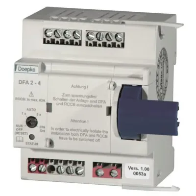 Doepke Fernantrieb DFA 2-4 09100115 | für FI-Schutzschalter | 230V AC/DC | 2-4-polig | automatische Wiedereinschaltung