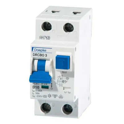 Doepke FI/LS-Kombination DRCBO 3 B16/0,03/1N-A | RCBO 1-polig+N | 16A | Typ A | B-Charakteristik | 10kA | 230V