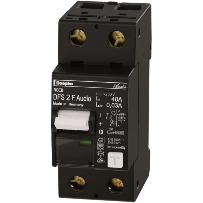 Doepke FI-Schutzschalter DFS2 040-2/0,03-F Audio | Typ F | 2-polig | 230V | 40A | 30mA | 2TE