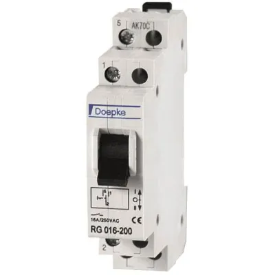 Doepke Gruppenschalter RG 016-001 | 1-polig | 16A | 230V AC | Nullstellung | Wechselschalter | IP40 | 1TE