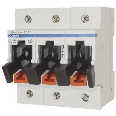 Doepke Lasttrennschalter Tytan II D0-63-3 | 3-polig | 63A | 400V | NEOZED D02 | Hauptsicherung | Lasttrennschalter