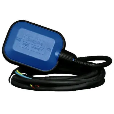 Doepke Schwimmerschalter Champ 1L 09921001 | 3m Kabel H07RN-F | 10A 250V | IP68 | horizontal | Regenwasser | blau