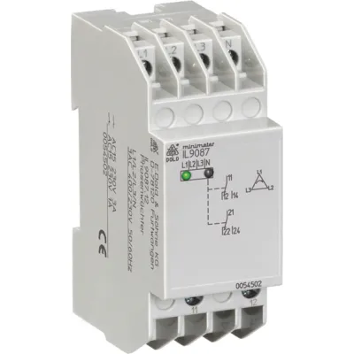DOLD Phasenwächter IL9087.12 #0054502 | 3AC 230-400V | 50/60Hz | Phasenüberwachung | 2 Wechsler | 35mm breit