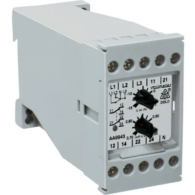 DOLD Unterspannungsrelais AA 9943.11 | 3-Phasen 400V AC | 1 Wechsler | Schraubanschluss | 50/60Hz
