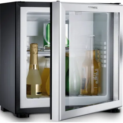 DOMETIC Minibar Absorber-Kühlschrank RH 429 LDAG | 18L | Glastür | nahezu geräuschlos | LED | schwarz | 42,2x46,3x38,4cm