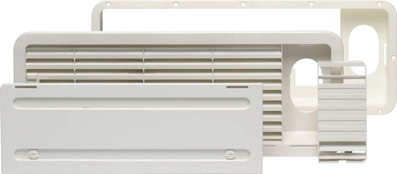 Geesatis Lüftungsgitter 100x50 Mm – 2 Stück, Aluminium, Für Schränke & Wände, Inkl. Befestigungsschrauben