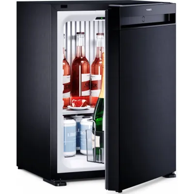 DOMETIC Minibar HiPro Alpha A30S | 26 l Mini-Kühlschrank | Absorbertechnik | geräuschlos | Tür links | LED | schwarz