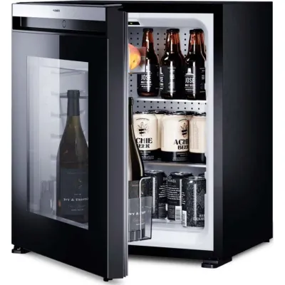 DOMETIC Minibar HiPro Evolution C60G-L | Kompressor-Kühlschrank 49l | Glastür | Energieklasse E | 36 dB | schwarz