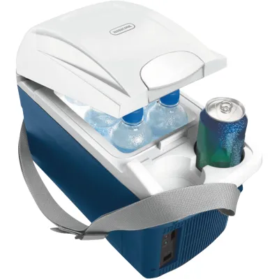 Mobicool Kühl- und Warmhaltebox MT08 | 8 Liter | 12V Auto Kühlbox | thermoelektrisch | Blau metallic | für 0,7L Flaschen