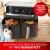 Bild: Tefal Doppel-Heißluftfritteuse Dual Easy Fry & Grill EY905B10 | 8,3 L | 2 Schubladen | 2700 W | Grillfunktion | Schwarz