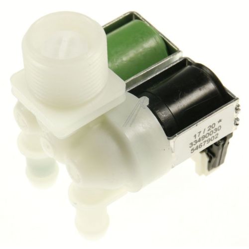 Bild: Doppel-Magnetventil für Miele-Waschmaschine 5467902 180° mit Reduzierung