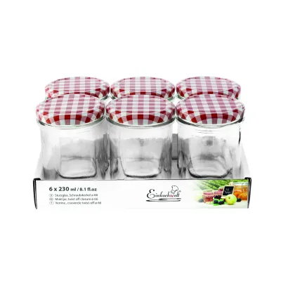 Dosen-Zentrale 6er Tray Konfitürengl.mD.230ml