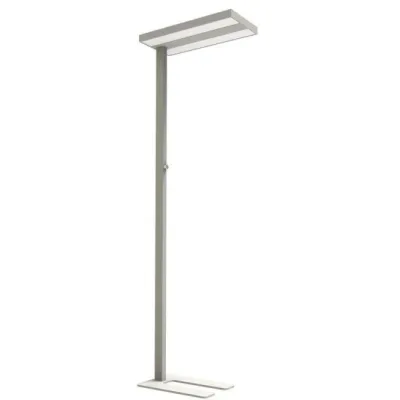 DOTLUX LED-Stehleuchte 5325-040075 | 70W | 9100lm | 4000K neutralweiß | dimmbar | UGR19 | Arbeitsplatz | Alu silber