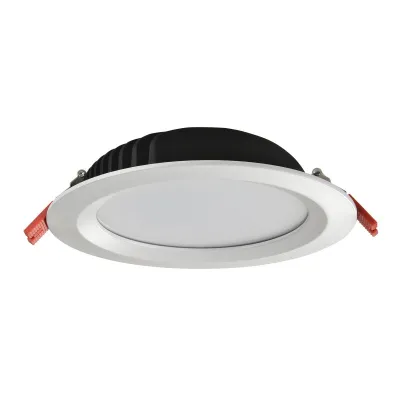 DOTLUX LED-Downlight CIRCLE 10W | Einbaustrahler | COLORselect 3000-5700K | 1140lm | CRI90 | IP54 | Aluminium Weiß