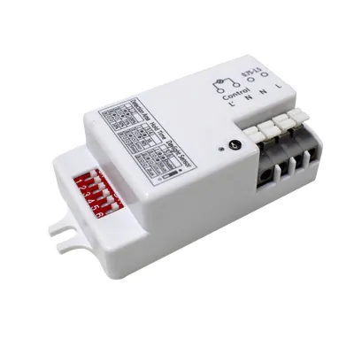 DOTLUX Bewegungssensor 3728-1 | Bewegungsmelder für LED | 400W | Deckenmontage 6m | IP20 | 81x37x23mm | weiß