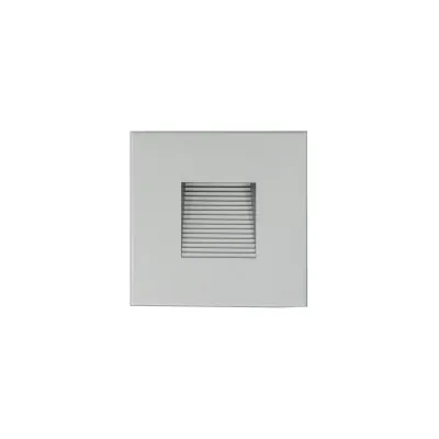 DOTLUX LED-Treppenleuchte 5423-130080 EASYSTAIR | 3000K warmweiß | 1,5W | IP44 | Aluminium silber | flacher Einbau