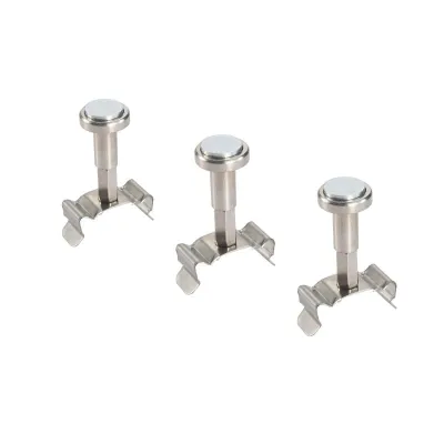 DOTLUX Magnethalter 5826 für QUICK-FIXdc | Adapter für Spiegelrasterleuchten | 50 Stück | Stahl | Ø13mm | Silber