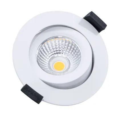 DOTLUX LED-Downlight CIRCLEminidim 5426-030038 | 6W | 3000K warmweiß | dimmbar | IP44 | Aluminium flach | CRI>92 | weiß