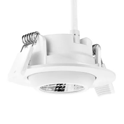 DOTLUX LED-Einbaustrahler 4970-030040 CIRCLEmini-AC 5W 3000K | 400lm | UGR<19 | Einbautiefe 40mm | Ø85mm | weiß
