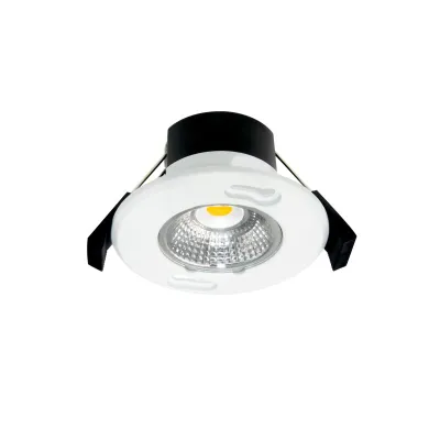 DOTLUX LED-Einbaustrahler 5424-030036 MULTISCREWplus | 6W 600lm | 3000K warmweiß | IP65 | dimmbar | Aluminium weiß