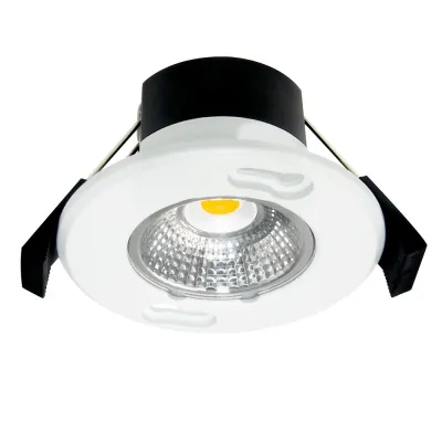 DOTLUX LED-Einbaustrahler 5424-040036 MULTISCREWplus 6W 4000K | IP65 | dimmbar | 600lm | Aluminium weiß | Ø50-70mm
