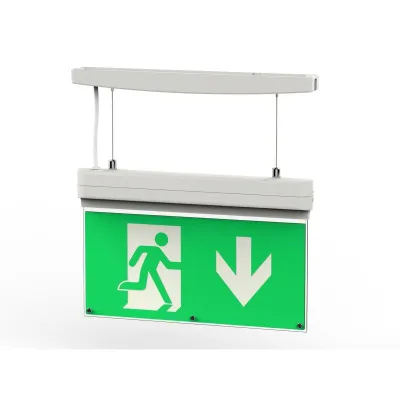 DOTLUX LED-Rettungszeichenleuchte 3177-160120 | 2W | 6000K | 3h Akku | doppelseitig | IP20 | weiß