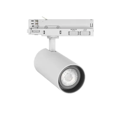 DOTLUX LED-Schienenstrahler SLIMtrack-eco 29W | 2700-4000K | CRI>92 | drehbar | alu weiß