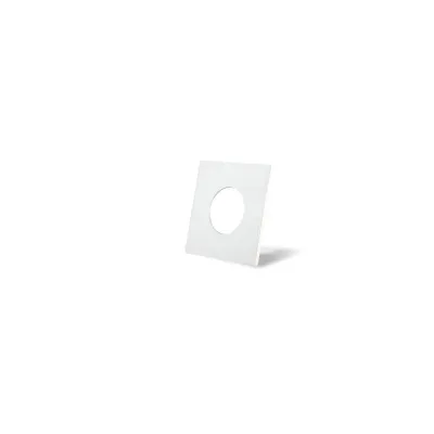 DOTLUX Zierring 3437 | Dekorelement für MULTI & MULTIsun | eckig | Aluminium gebürstet | 84x84 mm | Stahl