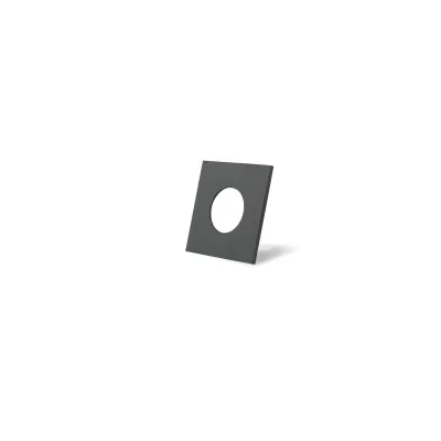 DOTLUX Zierring eckig 3436 | Dekorelement für MULTI & MULTIsun | Stahl | 84x84 mm | schwarz matt