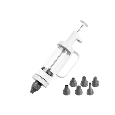 Dr. Oetker Einhand-Garnierspritze 1982 | Spritztülle Set | 6 Tüllen | 200ml | ergonomisch | spülmaschinengeeignet