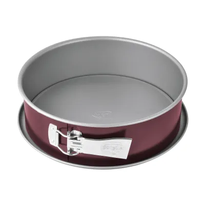 Dr. Oetker Springform Back-Liebe Bicolor 1696 | Ø 28 cm | Antihaft | Auslaufsicher | Extra hoher Rand | Stahl | Grau/Rot