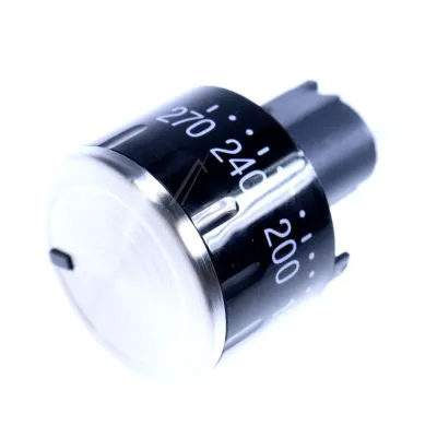 Drehgriff Temperatur, rund, versenkbar,edelstahlfarig Temperatur, rund,