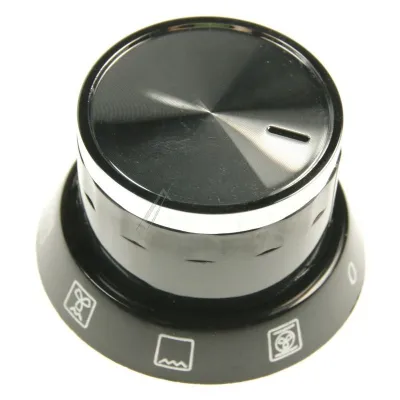 Drehknopf für Beko Ofen C00911423 mattschwarz/silber