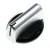 Bild: Drehknopf für Candy-Ofen 07024075 schwarz/silber
