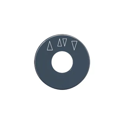 JUNG Skalenscheibe für Drehschalter Jalousie SKS 1234.10 | Ersatzteil | Symbol Pfeile | Kunststoff glänzend | schwarz