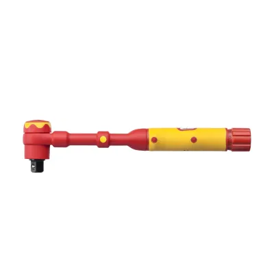 Wiha Drehmomentschlüssel 246267 | 3/8" Antrieb | 5-25 Nm | VDE geprüft | 1000V isoliert | Skala | 290 mm | rot/gelb